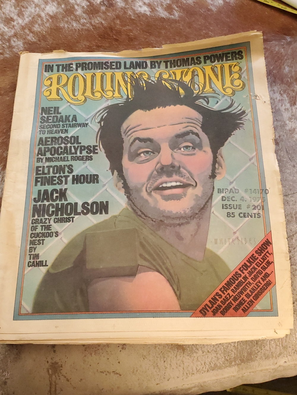 the Rolling Stones Mag Vintage Jack Nicholson